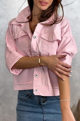 geacă de blugi MOLDENZA PINK