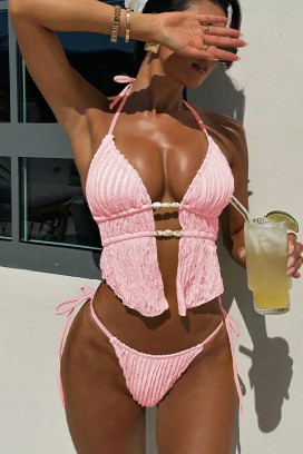 costum de baie VEOXIRA PINK