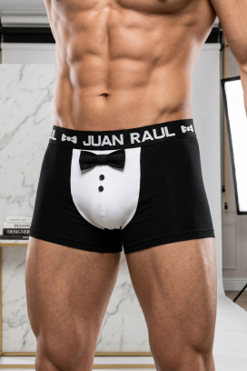 boxeri pentru bărbați cu design amuzant SORANO BLACK