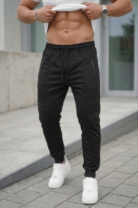 pantaloni sport pentru bărbați, cu croială confortabilă ICARDI BLACK
