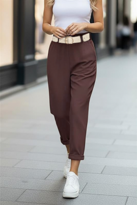 pantaloni LOVRENZA MOCHA