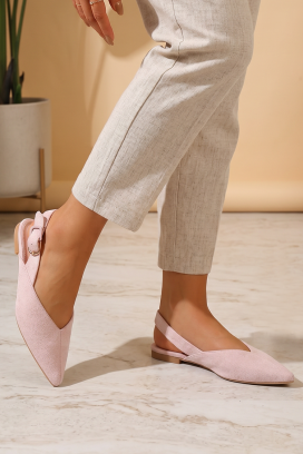 pantofi eleganți pentru femei, cu vârf ascuțit ALEDINA PINK