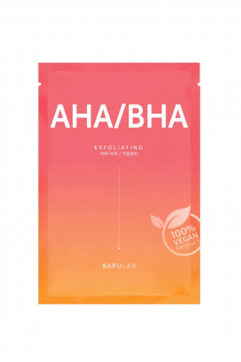 mască exfoliantă pentru față BARULAB The Clean Vegan Mask AHA/BHA 23 g