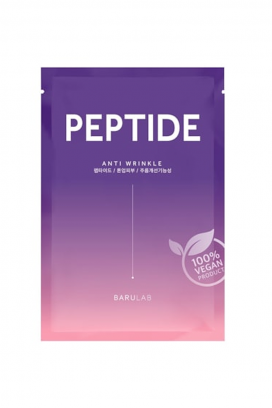 mască șervețel exfoliantă pentru față BARULAB The Clean Vegan Mask Peptide 23g