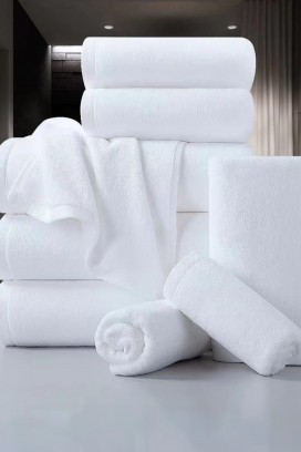 prosop de baie din frotir cu textură moale și stil hotelier simplu AURENZA 50x100 cm